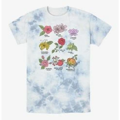 Best Sale 💯 Disney Princesses Princess Flowers Tie-Dye T-Shirt 🎉