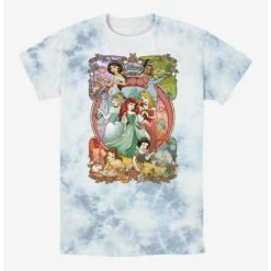 New 👍 Disney Princesses Princess Power Tie-Dye T-Shirt 🔔