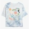 New 👏 Disney Encanto Animals Tie-Dye 👧 Girls Crop T-Shirt ✔️