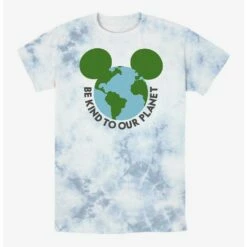 Hot Sale 🛒 Disney Mickey Mouse Be Kind To Our Planet Tie-Dye T-Shirt ❤️
