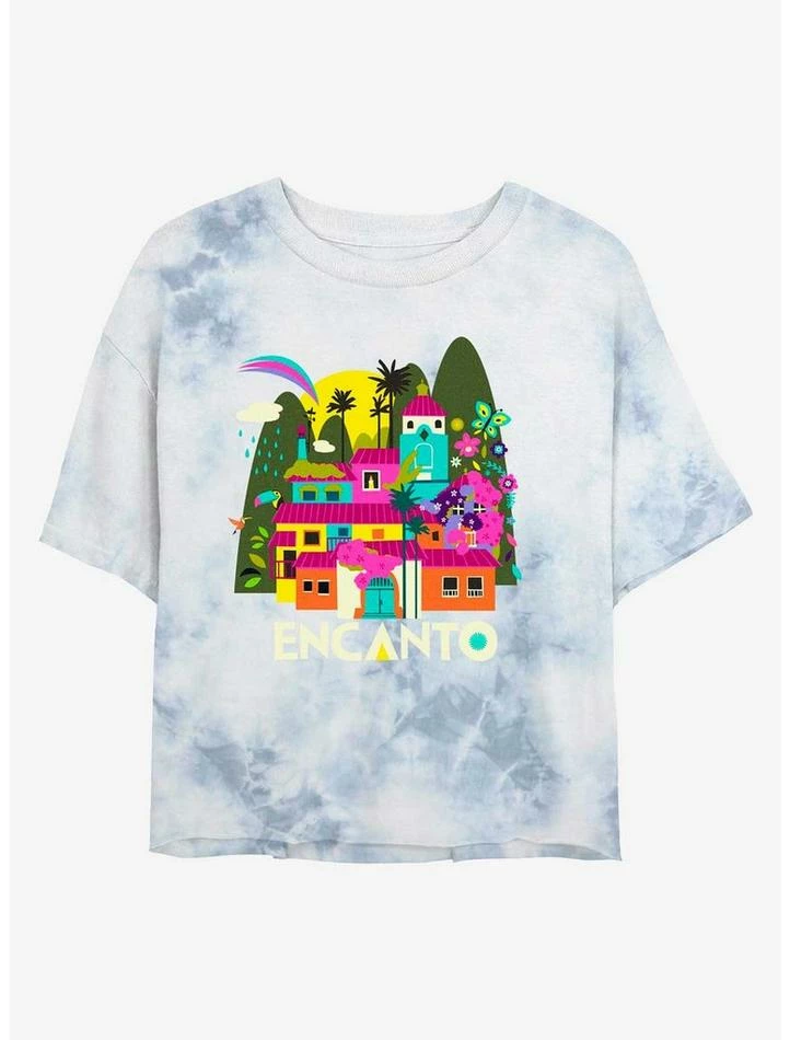 Best reviews of ✨ Disney Encanto Casa Madrigal Tie-Dye 👧 Girls Crop T-Shirt 🌟