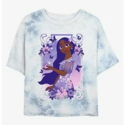 Deals 🔔 Disney Encanto Effortless Isabela Tie-Dye 👧 Girls Crop T-Shirt 🔥