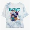 Budget 😉 Disney Encanto Family Together Tie-Dye 👧 Girls Crop T-Shirt 😀
