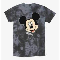 Outlet 😀 Disney Mickey Mouse Big Face Tie-Dye T-Shirt ⌛