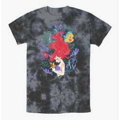 Budget 🧨 Disney The Little Mermaid Coral Reef Ariel Tie-Dye T-Shirt 😀
