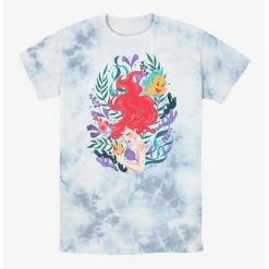 Promo 🌟 Disney The Little Mermaid Coral Reef Ariel Tie-Dye T-Shirt 👏