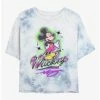 Brand new 😀 Disney Mickey Mouse Airbrush Mickey Tie-Dye 👧 Girls Crop T-Shirt ❤️