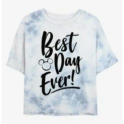 Best reviews of 🥰 Disney Mickey Mouse Best Day Ever Tie-Dye 👧 Girls Crop T-Shirt 🎁