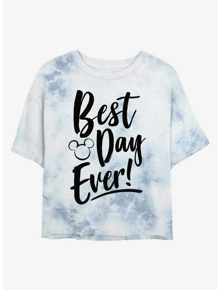 Best reviews of 🥰 Disney Mickey Mouse Best Day Ever Tie-Dye 👧 Girls Crop T-Shirt 🎁