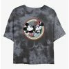 Best Sale ⭐ Disney Mickey Mouse Best Duo Badge Tie-Dye 👧 Girls Crop T-Shirt 🌟