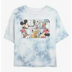 Flash Sale 🛒 Disney Mickey Mouse Disney Bunch Tie-Dye 👧 Girls Crop T-Shirt 🛒