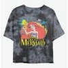 Best deal 💯 Disney The Little Mermaid Sunset Friends Tie-Dye 👧 Girls Crop T-Shirt 🌟