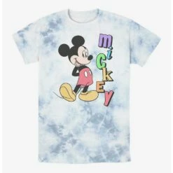 Flash Sale 😉 Disney Mickey Mouse Mickey Name Tie-Dye T-Shirt ⭐