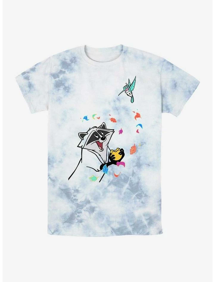Brand new 💯 Disney Pocahontas Meeko and Flit Tie-Dye T-Shirt 🥰