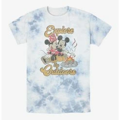 Brand new 😀 Disney Mickey Mouse Outdoors Campfire Tie-Dye T-Shirt 👏