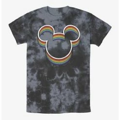 Buy 💯 Disney Mickey Mouse Rainbow Ears Tie-Dye T-Shirt ⌛