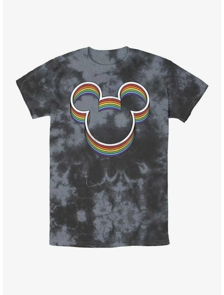 Buy ๐ฏ Disney Mickey Mouse Rainbow Ears Tie-Dye T-Shirt โ