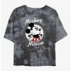 Best Sale ⌛ Disney Mickey Mouse Mickey Badge Tie-Dye 👧 Girls Crop T-Shirt ⭐