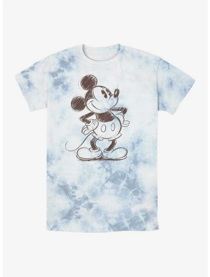 Best Pirce โจ Disney Mickey Mouse Sketchy Mickey Tie-Dye T-Shirt ๐คฉ