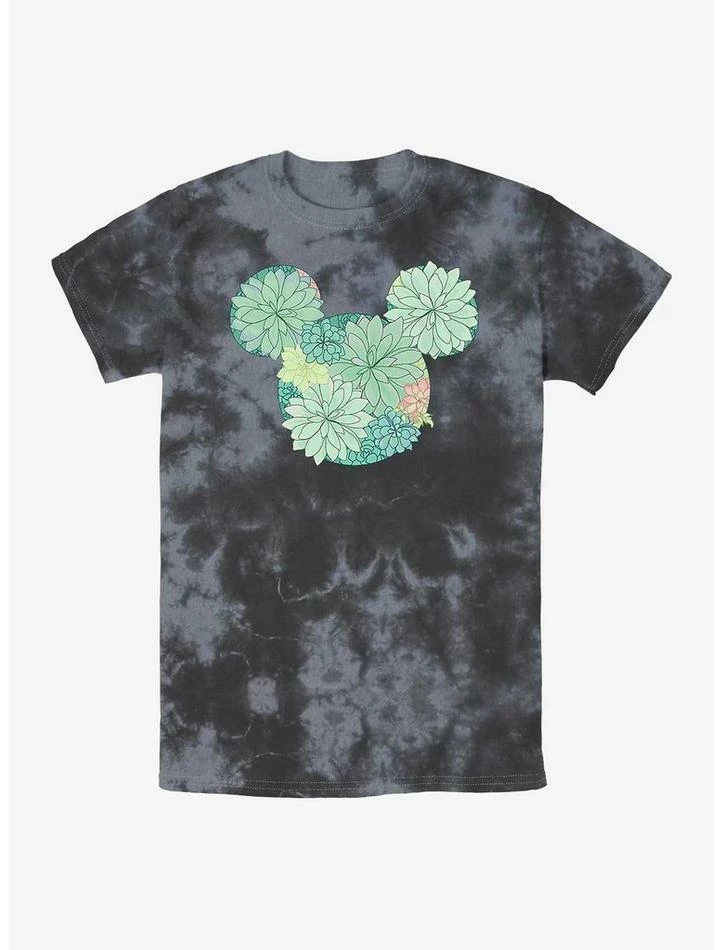 New 🔥 Disney Mickey Mouse Succulents Tie-Dye T-Shirt ❤️