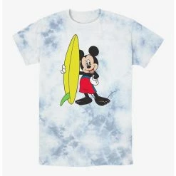 Hot Sale ⭐ Disney Mickey Mouse Surf's Up Tie-Dye T-Shirt ✔️