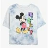 Best Pirce ✔️ Disney Mickey Mouse Mickey Name Tie-Dye 👧 Girls Crop T-Shirt 👍