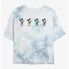 Cheapest 🧨 Disney Mickey Mouse Neon Pants Tie-Dye 👧 Girls Crop T-Shirt 🥰