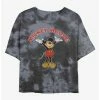 Top 10 🔥 Disney Mickey Mouse Retro Mickey Tie-Dye 👧 Girls Crop T-Shirt ⭐