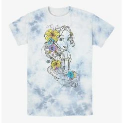 Top 10 🧨 Disney Tangled Rapunzel Sketch Tie-Dye T-Shirt 👍