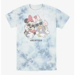 New ❤️ Disney Minnie Mouse Besties Minnie and Daisy Tie-Dye T-Shirt 👍