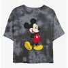 Flash Sale 🔥 Disney Mickey Mouse Traditional Mickey Tie-Dye 👧 Girls Crop T-Shirt 🔔