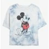 Deals ⌛ Disney Mickey Mouse Vintage Classic Tie-Dye 👧 Girls Crop T-Shirt ⌛