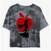 Cheap 👍 Disney Snow White and the Seven Dwarfs Apple Silhouette Tie-Dye 👧 Girls Crop T-Shirt ✨