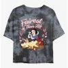 Best reviews of 🧨 Disney Snow White and the Seven Dwarfs The Fairest Of Them All Tie-Dye 👧 Girls Crop T-Shirt 😍