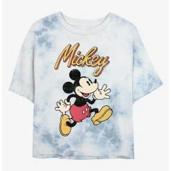 Best reviews of 🤩 Disney Mickey Mouse Vintage Mickey Tie-Dye 👧 Girls Crop T-Shirt 🔔