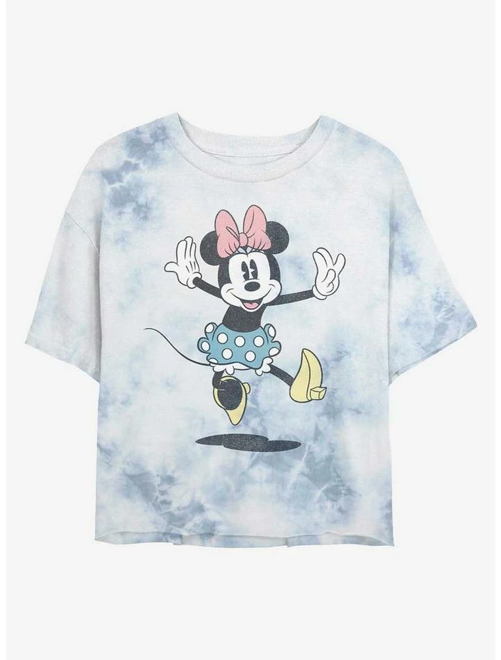 Deals ๐ Disney Minnie Mouse Minnie Jump Tie-Dye ๐ง Girls Crop T-Shirt ๐คฉ