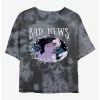 New 👏 Disney Villains Ursula Bad News Tie-Dye 👧 Girls Crop T-Shirt 🥰