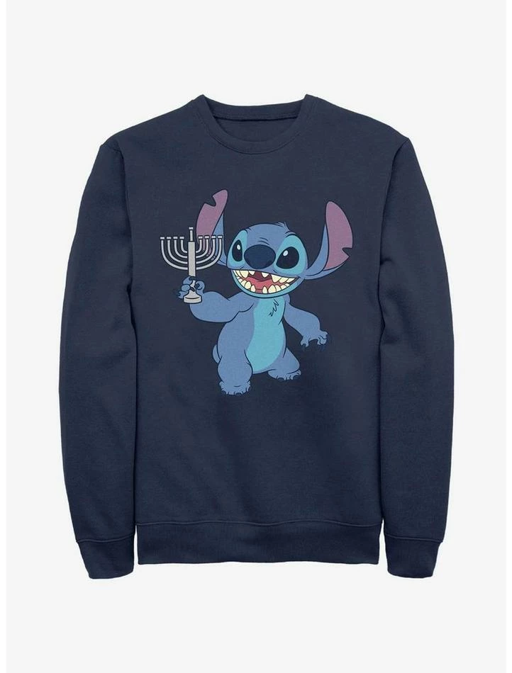 Cheap ๐งจ Disney Lilo & Stitch Hanukkah Menorah Sweatshirt โ๏ธ