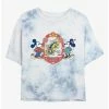 Deals 🔥 Disney Mickey Mouse Care About You Tie-Dye 👧 Girls Crop T-Shirt 🔔