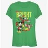Hot Sale ⭐ Disney Mickey Mouse Bright 🎄 Christmas Mickey, Goofy, and Donald 👧 Girls T-Shirt 🎁