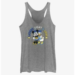 Cheap 😀 Disney Mickey Mouse Latkes Light & Love Minnie and Daisy 👧 Girls Tank 🎁