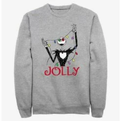 Best deal 😀 Disney The Nightmare Before ❄ Christmas Jack Jolly Lights Sweatshirt ❤️