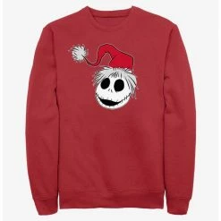 Cheap 🧨 Disney The Nightmare Before 🎅 Christmas Santa Hat Jack Sweatshirt 🔔
