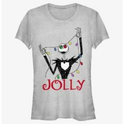Wholesale 🔥 Disney The Nightmare Before 🎄 Christmas Jack Jolly Lights 👧 Girls T-Shirt 🧨