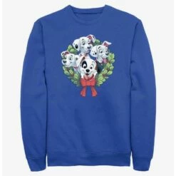 Best deal 👍 Disney 101 Dalmatians Puppy 🎄 Christmas Wreath Sweatshirt 🥰