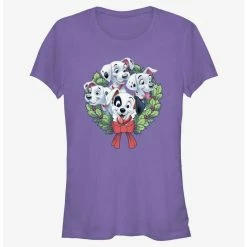 Buy ⭐ Disney 101 Dalmatians Puppy ❄ Christmas Wreath 👧 Girls T-Shirt ✨