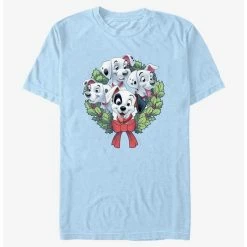 Best Pirce 🧨 Disney 101 Dalmatians Puppy 🎄 Christmas Wreath T-Shirt 👍