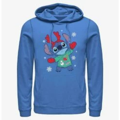 Buy 😍 Disney Lilo & Stitch Reindeer Stitch Hoodie ⭐
