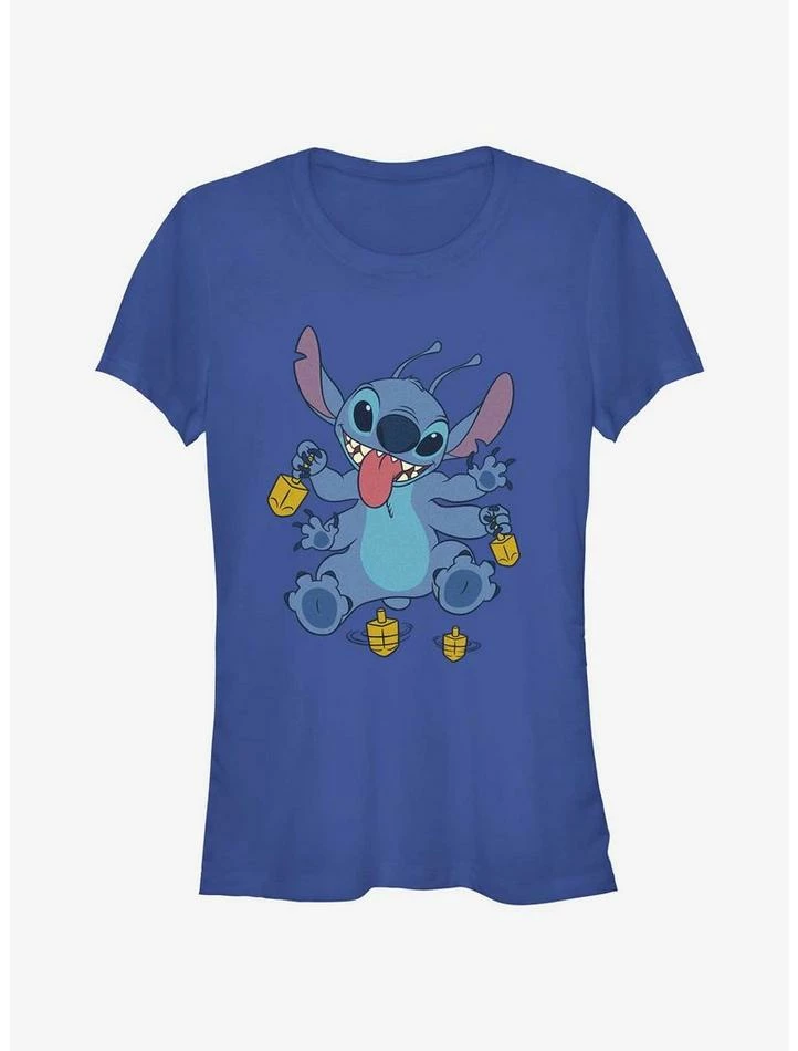 Best reviews of 💯 Disney Lilo & Stitch Hanukkah Spinning Dreidels 👧 Girls T-Shirt ⌛