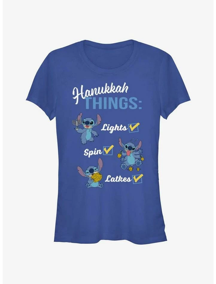 Cheap ๐ Disney Lilo & Stitch Hanukkah List ๐ง Girls T-Shirt ๐